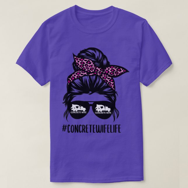 Frauen Beton Ehefrau Kinderhaar Beton T-Shirt (Design vorne)