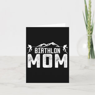 Frauen Biathlon Mama Mutter Biathlet Langlaufloipe Karte