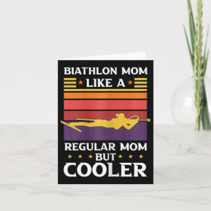 Frauen Biathlon Mama Wie Eine Regelmäßige Mama Abe Karte