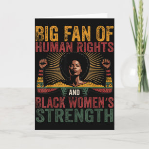 Frauen Black History Month Bewusstsein Großer Fan  Karte