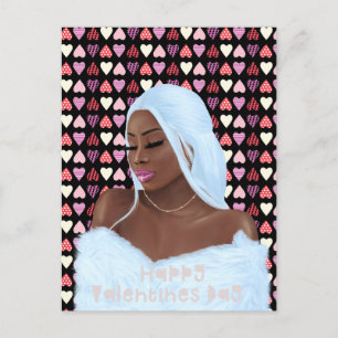 Frauen Black History Valentinstag Postkarte