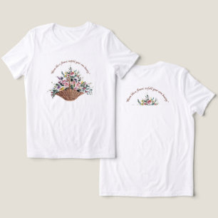 Frauen Blumen T-Shirt minimalist Tri-Blend Shirt