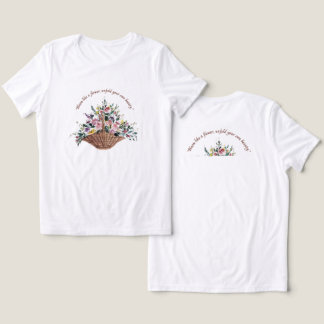 Frauen Blumen T-Shirt minimalist Tri-Blend Shirt