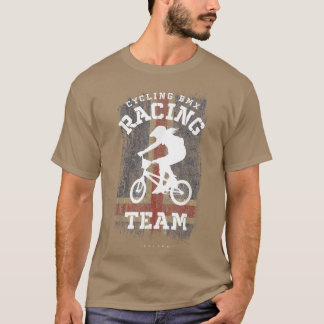 Frauen BMX Bike Island Flaggenradeln T-Shirt