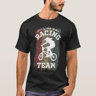 Frauen BMX Bike Luxemburg Flaggenradelbahn Rac T-Shirt