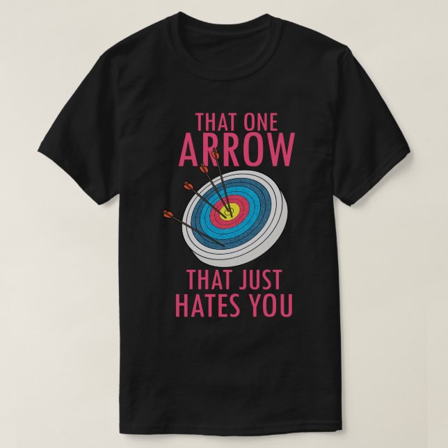 Frauen Bogengeschenk Druckbogen, der einen Pfeil p T-Shirt (Design vorne)