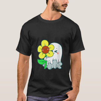 Frauen Boo Blume Geburtstag Girl Twin Coquette Hea T-Shirt