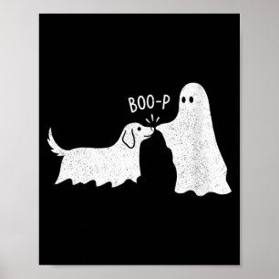 Frauen Boo Boo-P Hund Geist Lustiger Halloween-Hun Poster