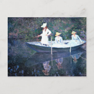 Frauen Bootfahren - Claude Monet Postkarte