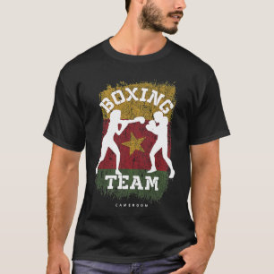 Frauen Boxen Kamerun Kampf Sportkämpfer Boxen T-Shirt