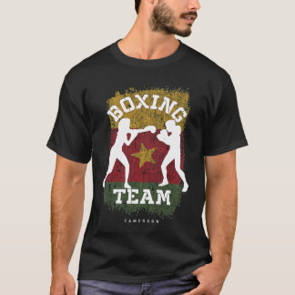 Frauen Boxen Kamerun Kampf Sportkämpfer Boxen T-Shirt