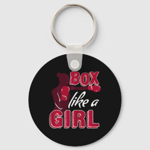 Frauen Boxen Wie Ein Mädchen Lustiges Boxgeschenk Schlüsselanhänger
