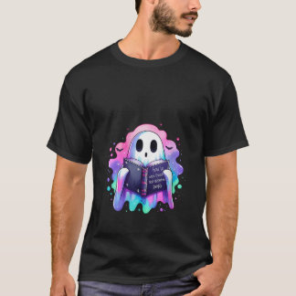 Frauen Buch Lover Ghost Pastel Goth Scare Friends T-Shirt