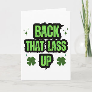 Frauen Byck That L Up Lustiger St. Patricks Day Karte
