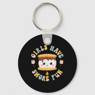 Frauen Camping Kawaii Smores Mädchen haben Smore K Schlüsselanhänger