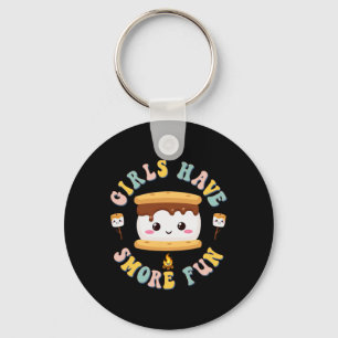 Frauen Camping Kawaii Smores Mädchen haben S'more Schlüsselanhänger