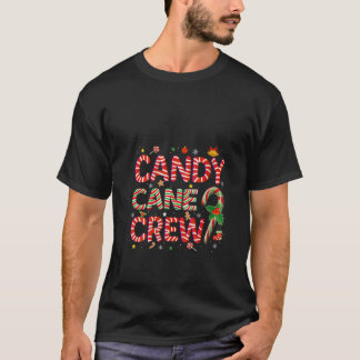 Frauen Candy Cane Crew Weihnachtsfest Candy Lover T-Shirt