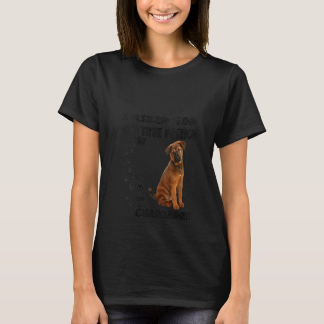 Frauen Chabrador Quote Mama Vater Niedlich Chow Ch T-Shirt (Vorderseite)