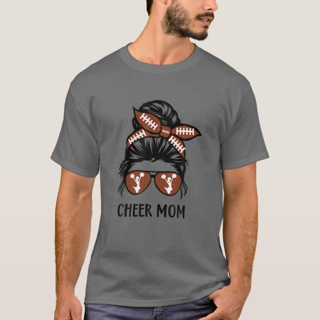 Frauen Cheerleader Mama Football Töchter So T-Shirt (Vorderseite)