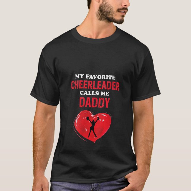 Frauen Cheerleader nennt mich Daddy Cheer Fathers  T-Shirt (Vorderseite)