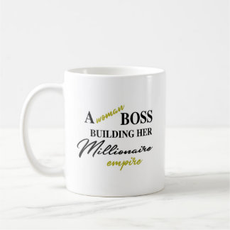 Frauen-Chef-Gebäude ihre eigene Kaffeetasse