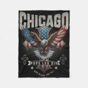 Frauen Chicago Papst Leo Xiv, Gott segne Sie alle, Fleecedecke