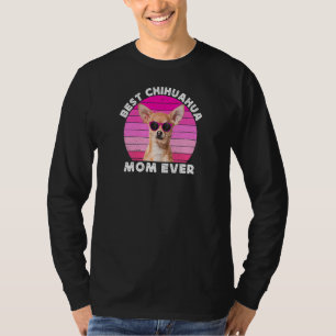Frauen Chihuahua-Mutter für Frauen Retro Braun Chi T-Shirt