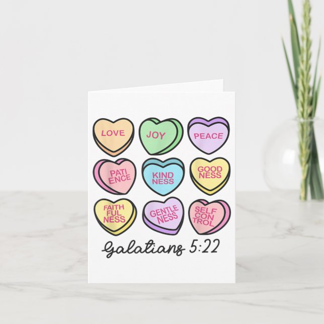 Frauen Christlich Valentine Galatians Konversation Karte (Vorderseite)