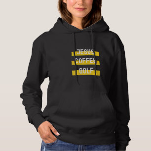 Frauen Christliche Kleidung Jesus Coffee Golf Hoodie
