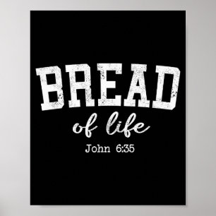 Frauen christliche Shirts Brot des Lebens Johannes Poster