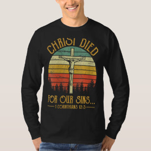 Frauen Christus starb für unsere Söhne Jesus Ostkr T-Shirt