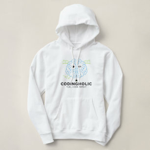 Frauen Clean Tech Gehirn Coding Grafik Entwickleri Hoodie