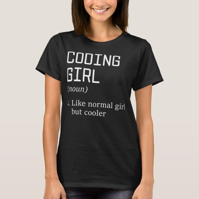 Frauen codieren Girl Definition-Software T-Shirt (Vorderseite)