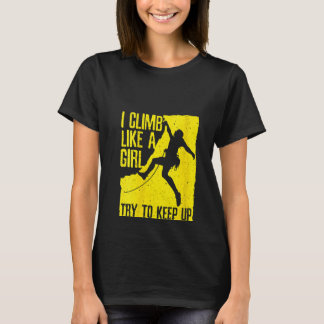 Frauen Cooles Klettern für Frauen Mädchen Kids Cl T-Shirt