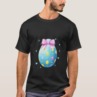 Frauen Coquette Pink Floral Bow Coquette Osterbrot T-Shirt