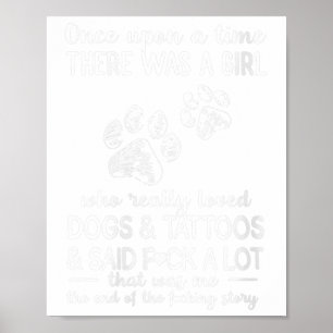 Frauen da war ein Mädchen, das Hunde wirklich lieb Poster