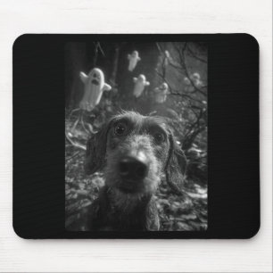 Frauen Dachshund Selfie mit Geistern Verzauberter Mousepad