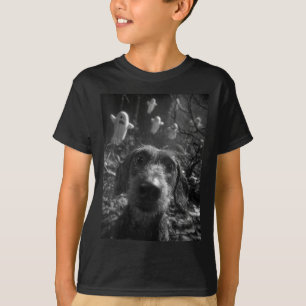 Frauen Dachshund Selfie mit Geistern Verzauberter T-Shirt