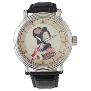 Frauen-Damenkunst Suzukis Kason Kirschblüte Armbanduhr