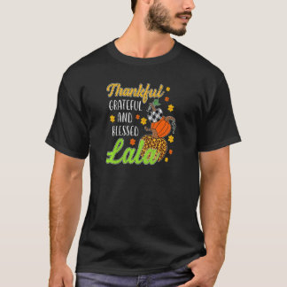 Frauen dankbar für den glücklichen, seligen Herbst T-Shirt