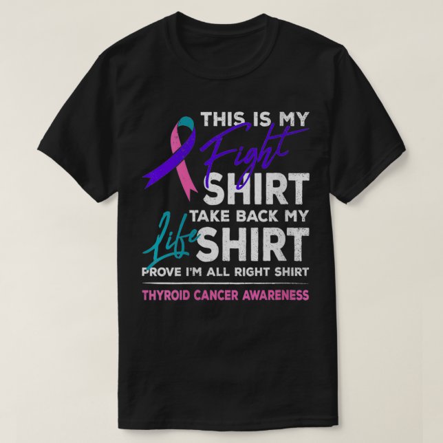 Frauen, das ist mein Schilddrüsenkrebsbewusstsein T-Shirt (Design vorne)