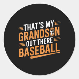 Frauen, das meine Großmutter aus Baseball-Moth Runder Aufkleber
