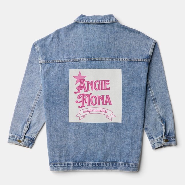 Frauen-Denimjacke Jeansjacke (Rückseite)