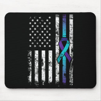 Frauen Depression Amerikanische Flagge Prävention Mousepad