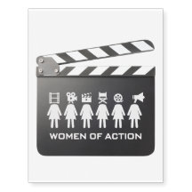 Frauen der Aktions-vorübergehenden Tätowierung