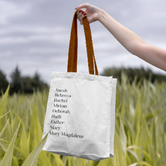 Frauen der Schrift Niedliche Typografie Tragetasche