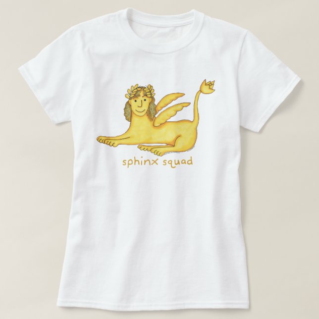 Frauen der Sphinx-Gruppen-(verschiedene Arten) T-Shirt (Design vorne)