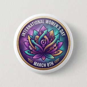 Frauen der Stärke, Einheit & Fortschritt IWD 8. Button