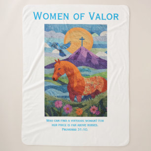 Frauen der Tapferkeit Quilt, Decke Sherpadecke