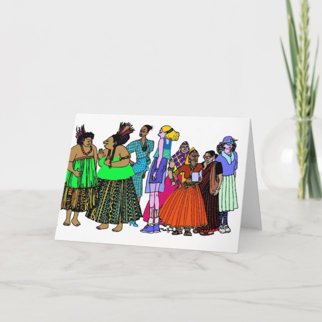 Frauen der Welt - 6 Karte (Vorderseite)